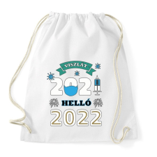 PRINTFASHION Helló 2022 - újév - Sportzsák, Tornazsák - Fehér tornazsák