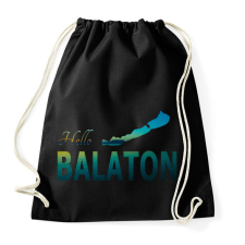 PRINTFASHION hello balaton - Sportzsák, Tornazsák - Fekete atléta, trikó