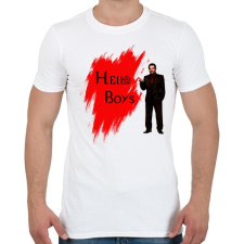 PRINTFASHION hello boys - Férfi póló - Fehér férfi póló