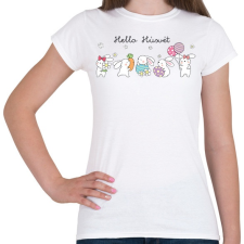 PRINTFASHION Hello Húsvét - Női póló - Fehér női póló