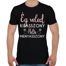 PRINTFASHION Hello menyasszony - Férfi póló - Fekete