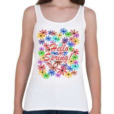 PRINTFASHION Hello Spring - Női atléta - Fehér