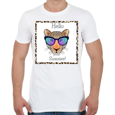 PRINTFASHION Hello Summer - Férfi póló - Fehér férfi póló
