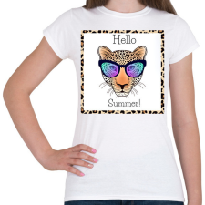 PRINTFASHION Hello Summer - Női póló - Fehér női póló
