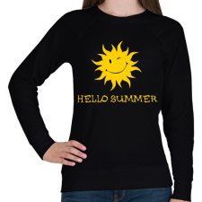 PRINTFASHION HELLO SUMMER - Női pulóver - Fekete női pulóver, kardigán