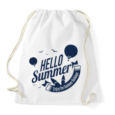 PRINTFASHION Hello Summer - Sportzsák, Tornazsák - Fehér tornazsák