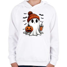 PRINTFASHION helloween - Gyerek kapucnis pulóver - Fehér