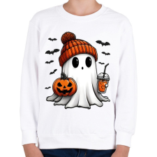 PRINTFASHION helloween - Gyerek pulóver - Fehér gyerek pulóver, kardigán