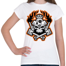 PRINTFASHION Hellride - Női póló - Fehér női póló