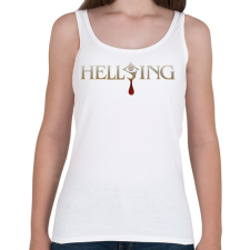 PRINTFASHION Hellsing logo - Női atléta - Fehér női trikó