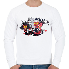 PRINTFASHION helluva boss #2 - Férfi pulóver - Fehér férfi pulóver, kardigán