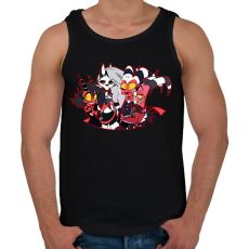 PRINTFASHION helluva boss #3 - Férfi atléta - Fekete