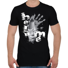 PRINTFASHION helpmeprojectwh-01 - Férfi póló - Fekete