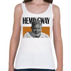 PRINTFASHION Hemingway - Önarckép - Női atléta - Fehér
