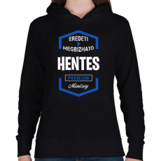 PRINTFASHION Hentes prémium minőség - Női kapucnis pulóver - Fekete