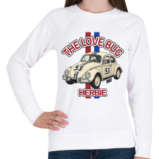 PRINTFASHION Herbie  - Női pulóver - Fehér női pulóver, kardigán