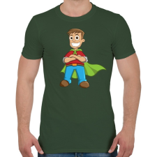 PRINTFASHION Hero - Férfi póló - Katonazöld férfi póló