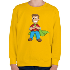 PRINTFASHION Hero - Gyerek pulóver - Sárga gyerek pulóver, kardigán