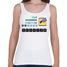 PRINTFASHION Hesoyam - Női atléta - Fehér