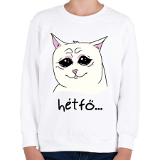 PRINTFASHION Hétfői fejem - Gyerek pulóver - Fehér gyerek pulóver, kardigán