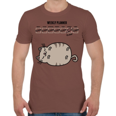 PRINTFASHION Heti feladat - Férfi póló - Mogyoróbarna