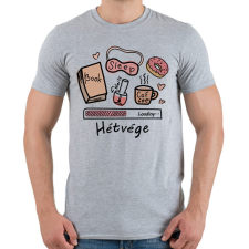 PRINTFASHION Hétvége Loading... - Férfi póló - Sport szürke férfi póló