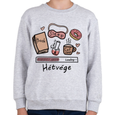PRINTFASHION Hétvége Loading... - Gyerek pulóver - Sport szürke gyerek pulóver, kardigán