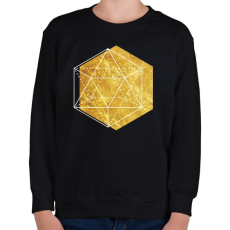 PRINTFASHION Hexagonal 2 - Gyerek pulóver - Fekete