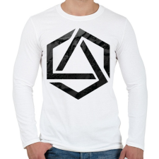 PRINTFASHION Hexagonal 3 - Férfi hosszú ujjú póló - Fehér férfi póló