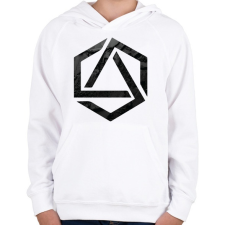 PRINTFASHION Hexagonal 3 - Gyerek kapucnis pulóver - Fehér gyerek pulóver, kardigán