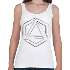 PRINTFASHION Hexagonal 4 - Női atléta - Fehér női trikó