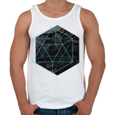 PRINTFASHION Hexagonal - Férfi atléta - Fehér
