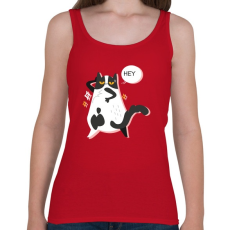 PRINTFASHION HEY - Női atléta - Cseresznyepiros