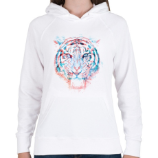 PRINTFASHION Hidden information - Női kapucnis pulóver - Fehér