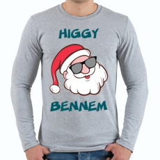 PRINTFASHION Higgy bennem! - Férfi hosszú ujjú póló - Sport szürke