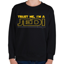 PRINTFASHION Higgy nekem, én egy JEDI vagyok! - Gyerek pulóver - Fekete gyerek pulóver, kardigán
