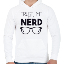 PRINTFASHION Higgy nekem! - Férfi kapucnis pulóver - Fehér férfi pulóver, kardigán
