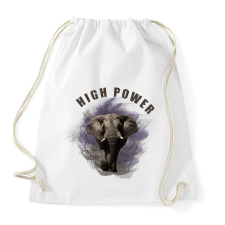 PRINTFASHION High Power - Sportzsák, Tornazsák - Fehér tornazsák