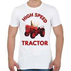 PRINTFASHION high speed tractor - Férfi póló - Fehér