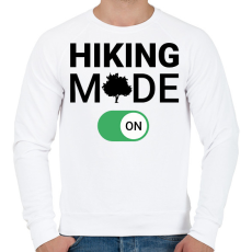 PRINTFASHION Hiking mode on! - Férfi pulóver - Fehér