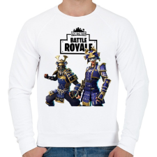 PRINTFASHION Hime& Musha Fortnite - Férfi pulóver - Fehér férfi pulóver, kardigán