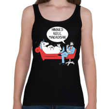 PRINTFASHION Hinned kell magadban - unikornis - Női atléta - Fekete női trikó