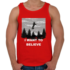 PRINTFASHION Hinni akarok - Férfi atléta - Piros