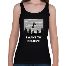 PRINTFASHION Hinni akarok - Női atléta - Fekete