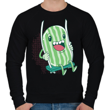 PRINTFASHION Hintázó dinnye - Férfi pulóver - Fekete férfi pulóver, kardigán