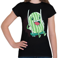 PRINTFASHION Hintázó dinnye - Női póló - Fekete női póló