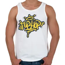 PRINTFASHION Hip-hop - Férfi atléta - Fehér atléta, trikó