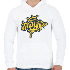 PRINTFASHION Hip-hop - Férfi kapucnis pulóver - Fehér férfi pulóver, kardigán