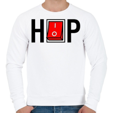 PRINTFASHION HIP-HOP - Férfi pulóver - Fehér férfi pulóver, kardigán
