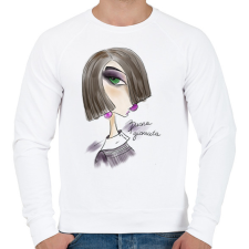 PRINTFASHION HiPaint_1719690328535 - Férfi pulóver - Fehér férfi pulóver, kardigán